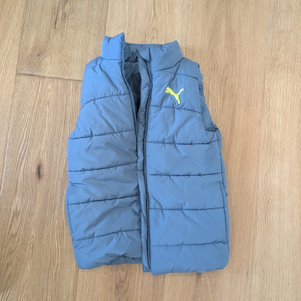 Puma Kids Blue Puffer Vest